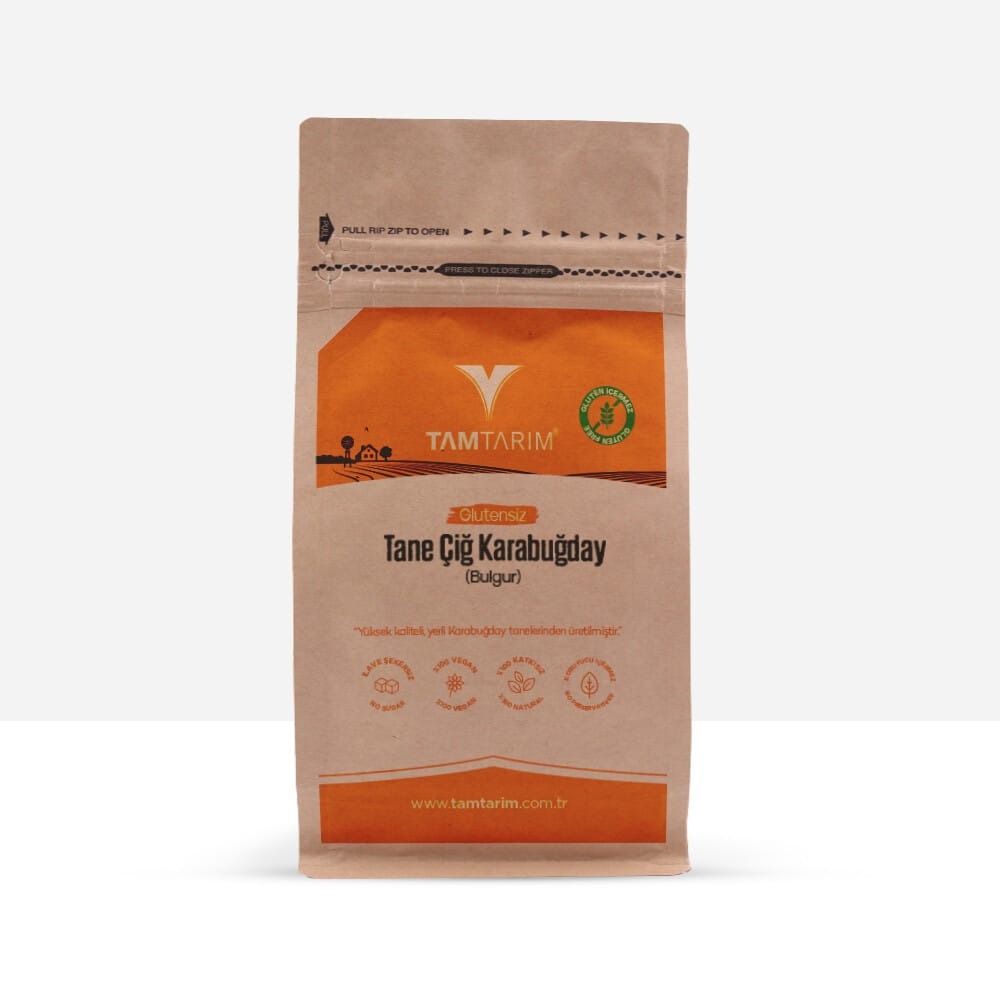 Glutensiz Çiğ Karabuğday Tane 1 Kg (Bulgur) - Glutensiz Market