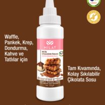 Milat Sütlü Tatlı Sos (Glutensiz) 300 g – Waffle & Krep & Pankek & Tatlı & Dondurma Sosu
